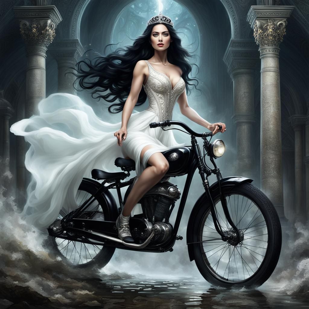 Heavenly Princess Rides a Magic Bike