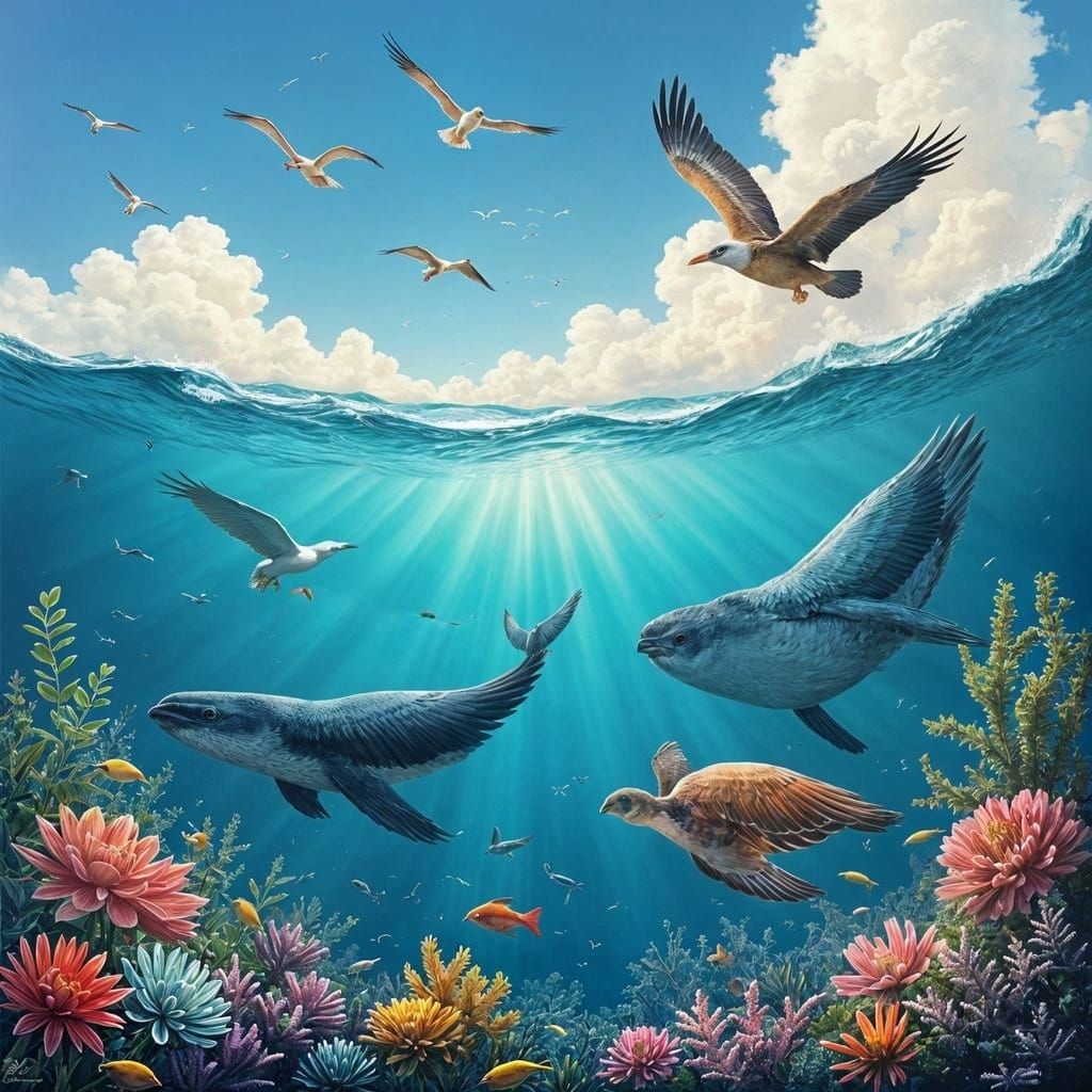 Fifth Day of Creation: Sea and Sky