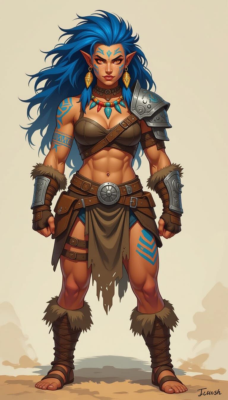 Amazonian Warrior in Fantasy World, Frazetta Style