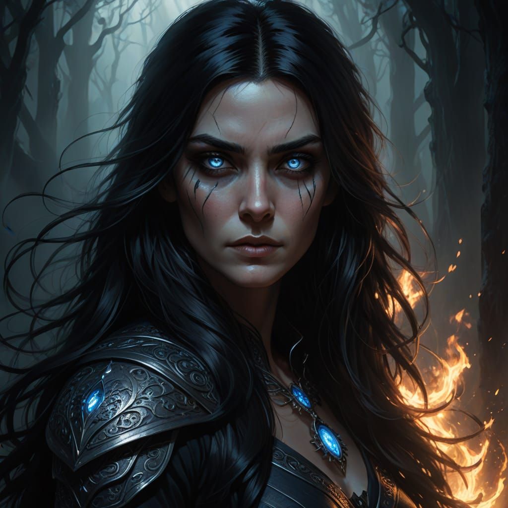 Lanfear: Ethereal Woman with Smoldering Gaze