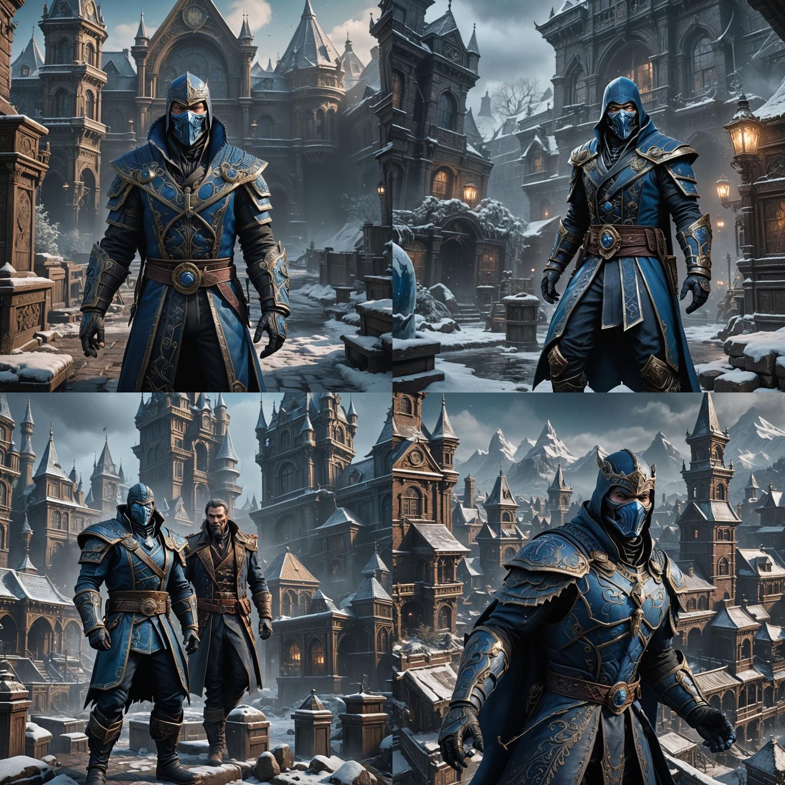 Sub-Zero Victorian Villain in Detailed Matte Painting