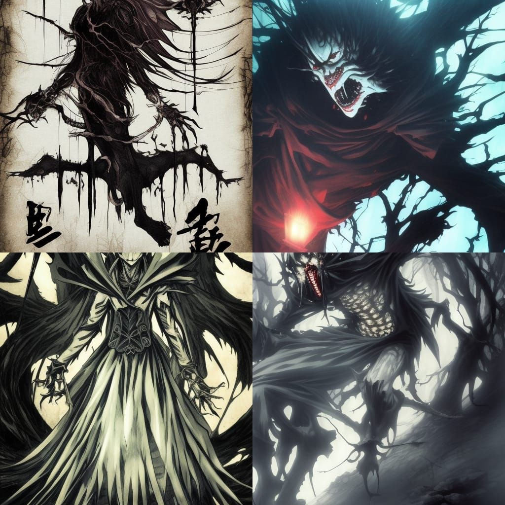 Shinigami in Dark Fantasy Style