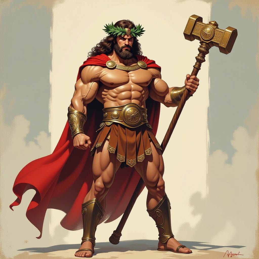 Hercules, the God of strength