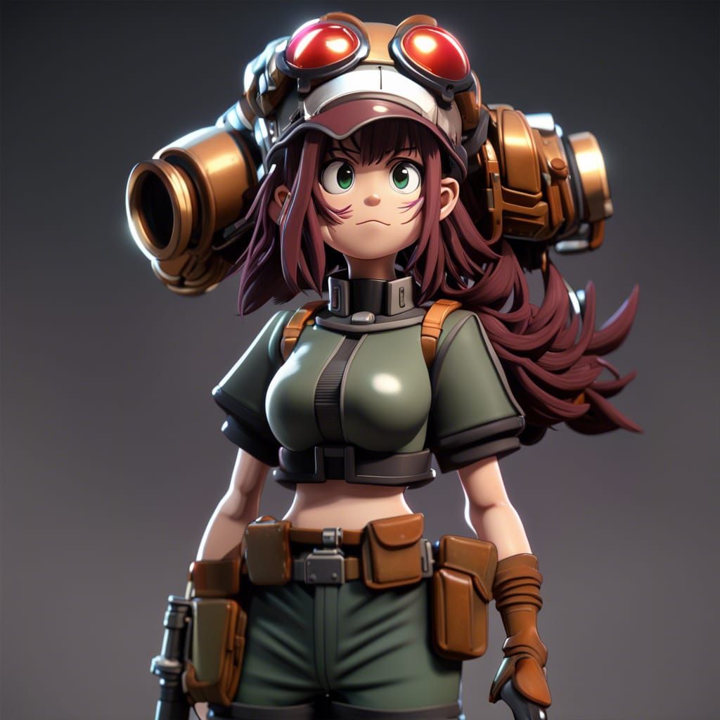 A 3D Anime character for Metal Slug