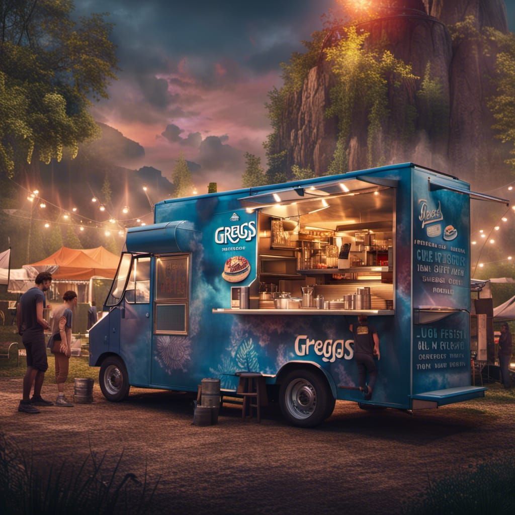 Greggs Food Truck at Music Festival