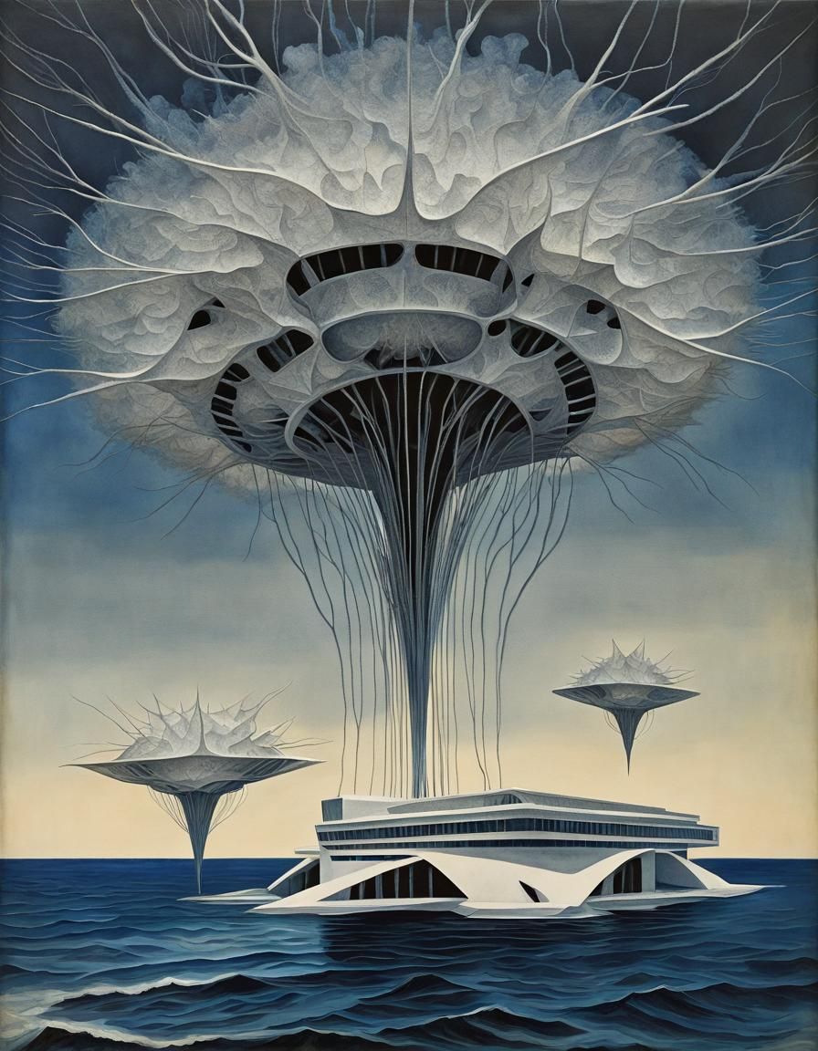 Dancing Neurons in Mothership: Precisionist Art