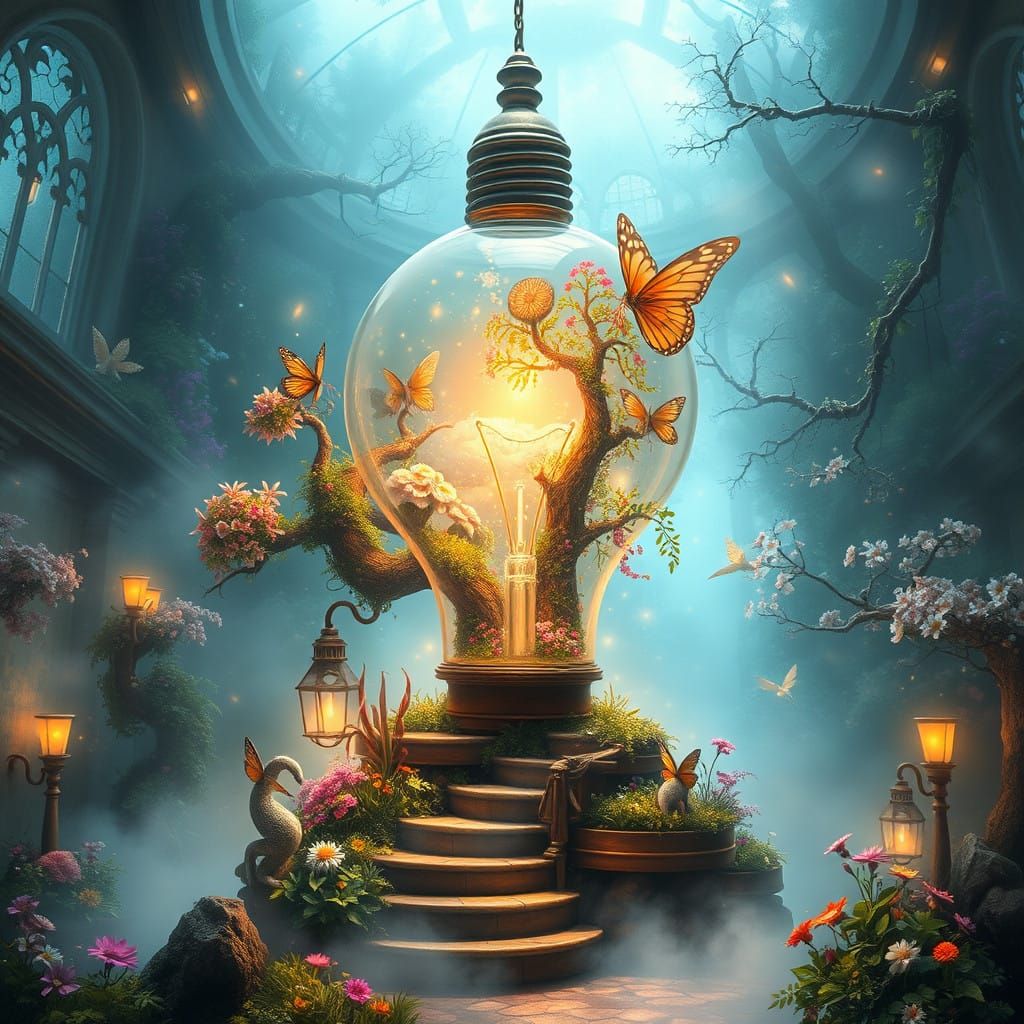 Fairy World Unveiled in Museum Lightbulb