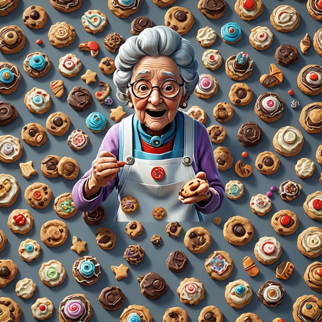Granny's Cookie Bake-Off: 3D Game Cinematic Character