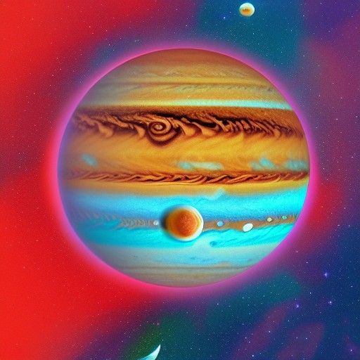 Mars as Jupiter Moon: Holographic Cosmic Art