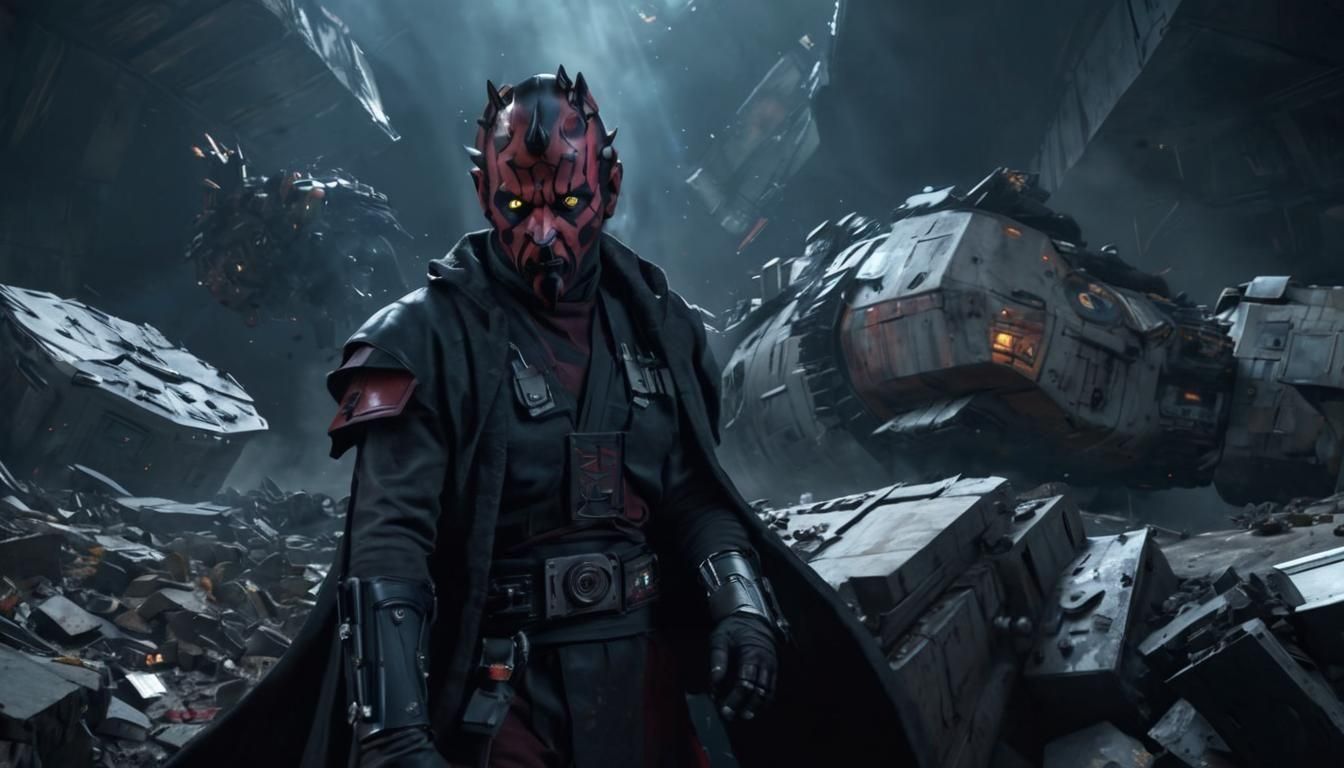 Darth Maul's Sci-Fi Demolition with Thor's Hammer