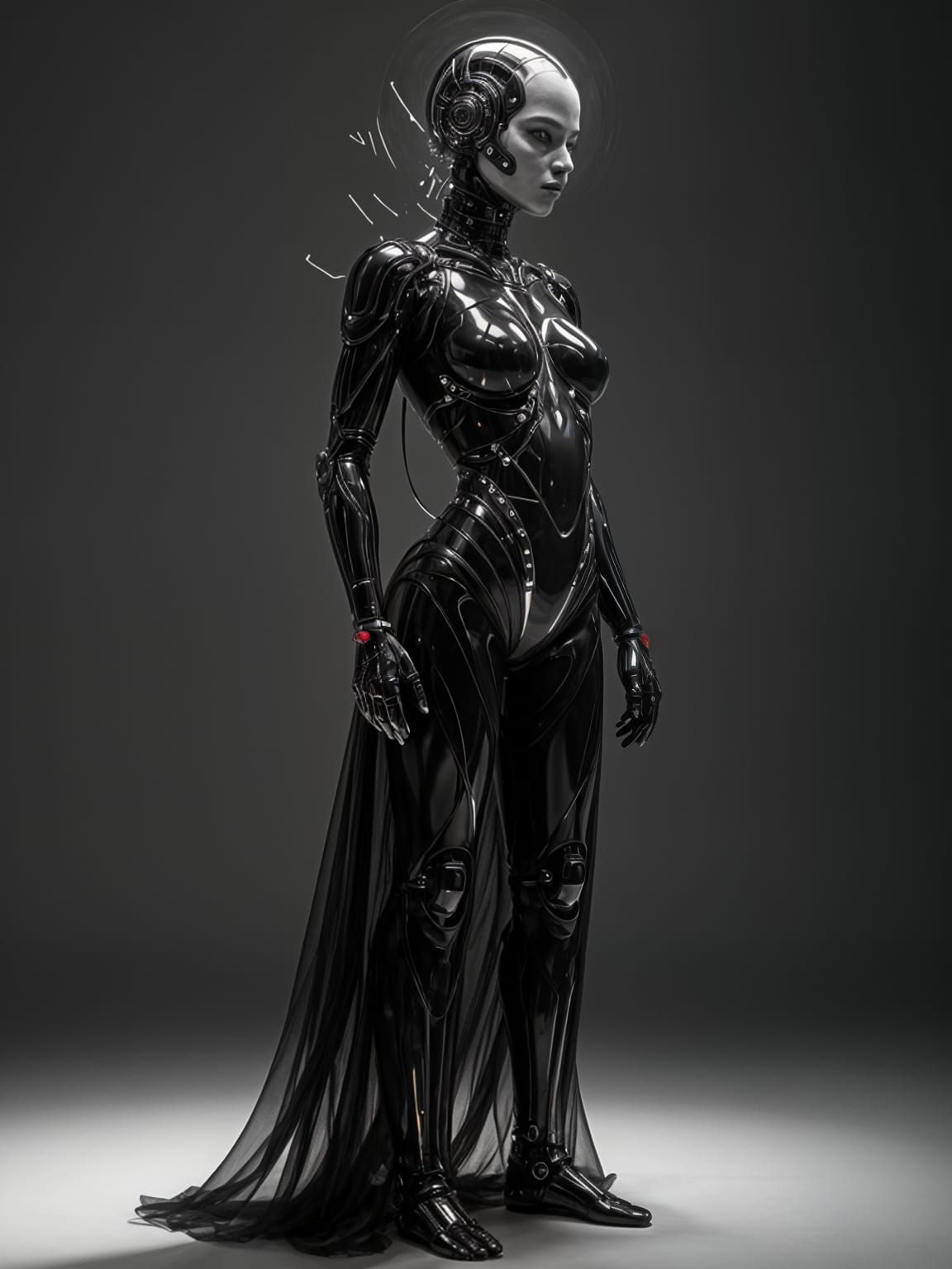 Luxury Cybernetic Body in Surrealist Minimalism