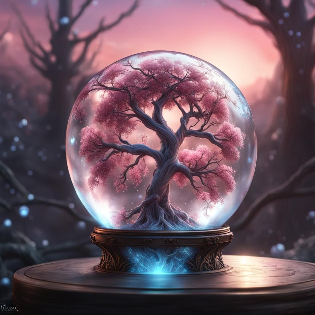 Blossom Ice Tree in Star Orb