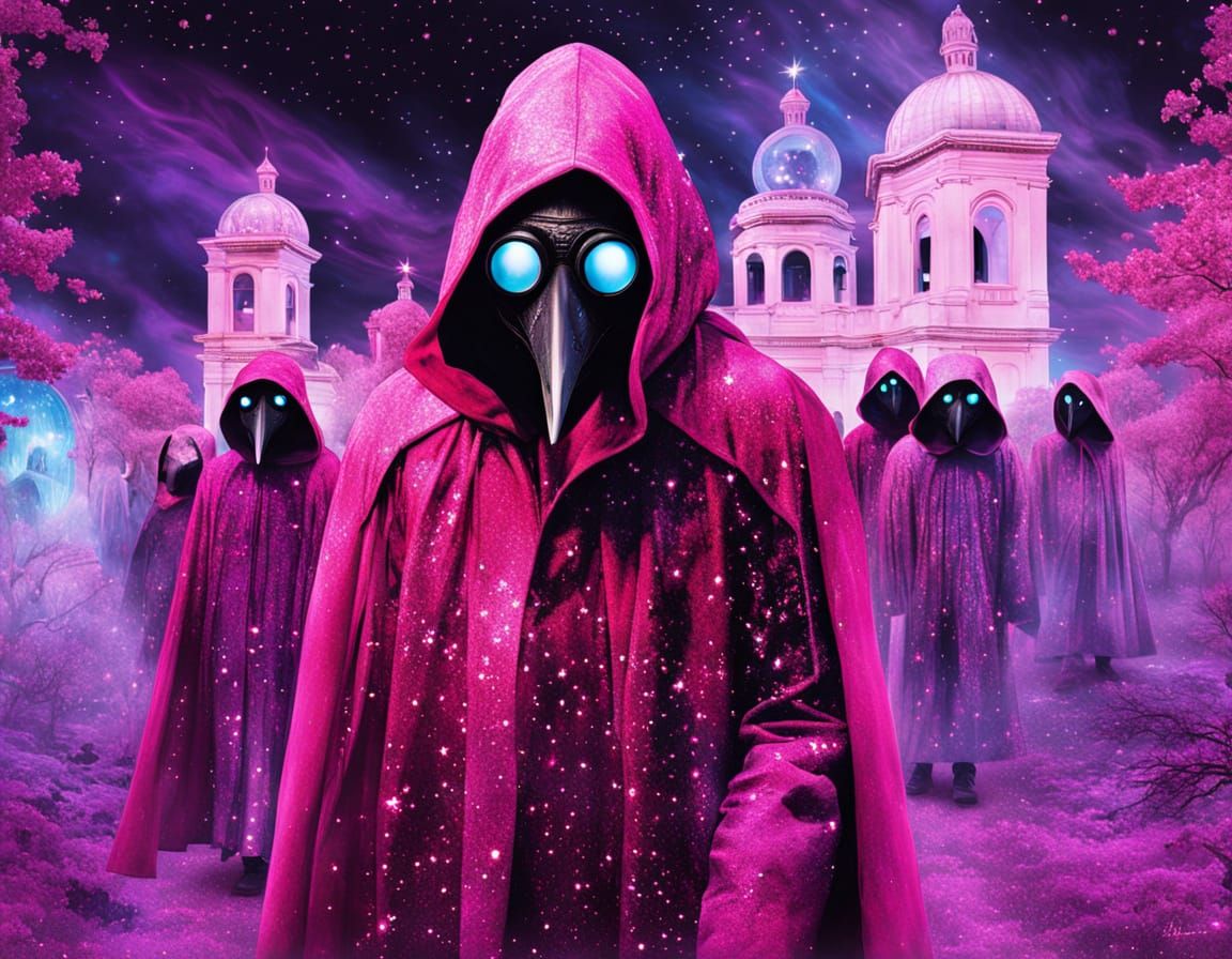 Sakura Plague Doctor Leading Spectral Procession