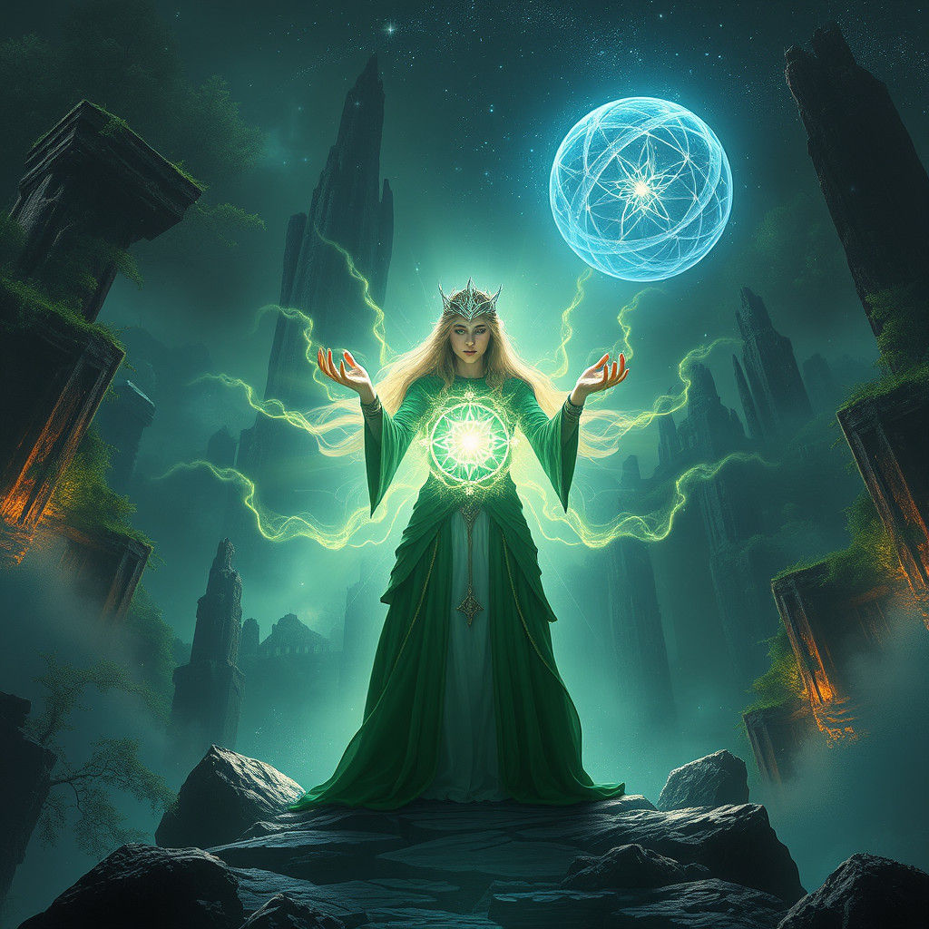 Sorceress Unlocks Potential in Mystical Realm