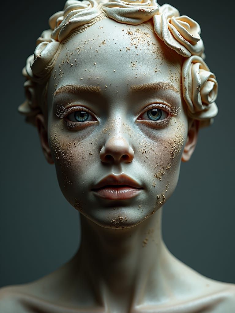 Biocosmic Photokinetic Character Design: Retro Sculptural Ey...