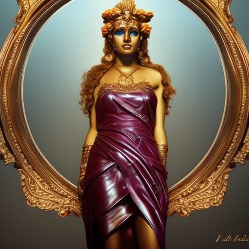 Hyperrealistic Goddess Hera Portrait