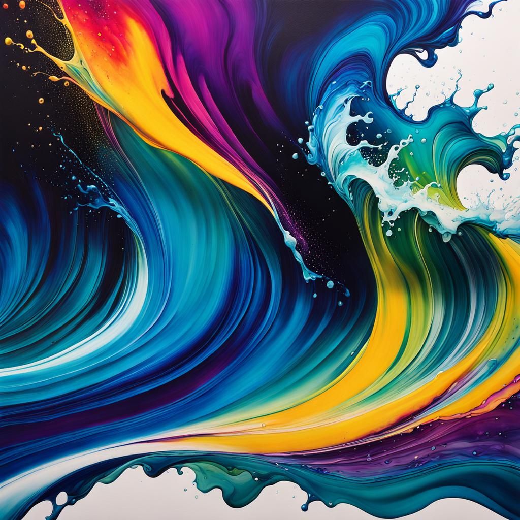 Abstract Alcohol Ink Art: Unleashing Creativity on Canvas