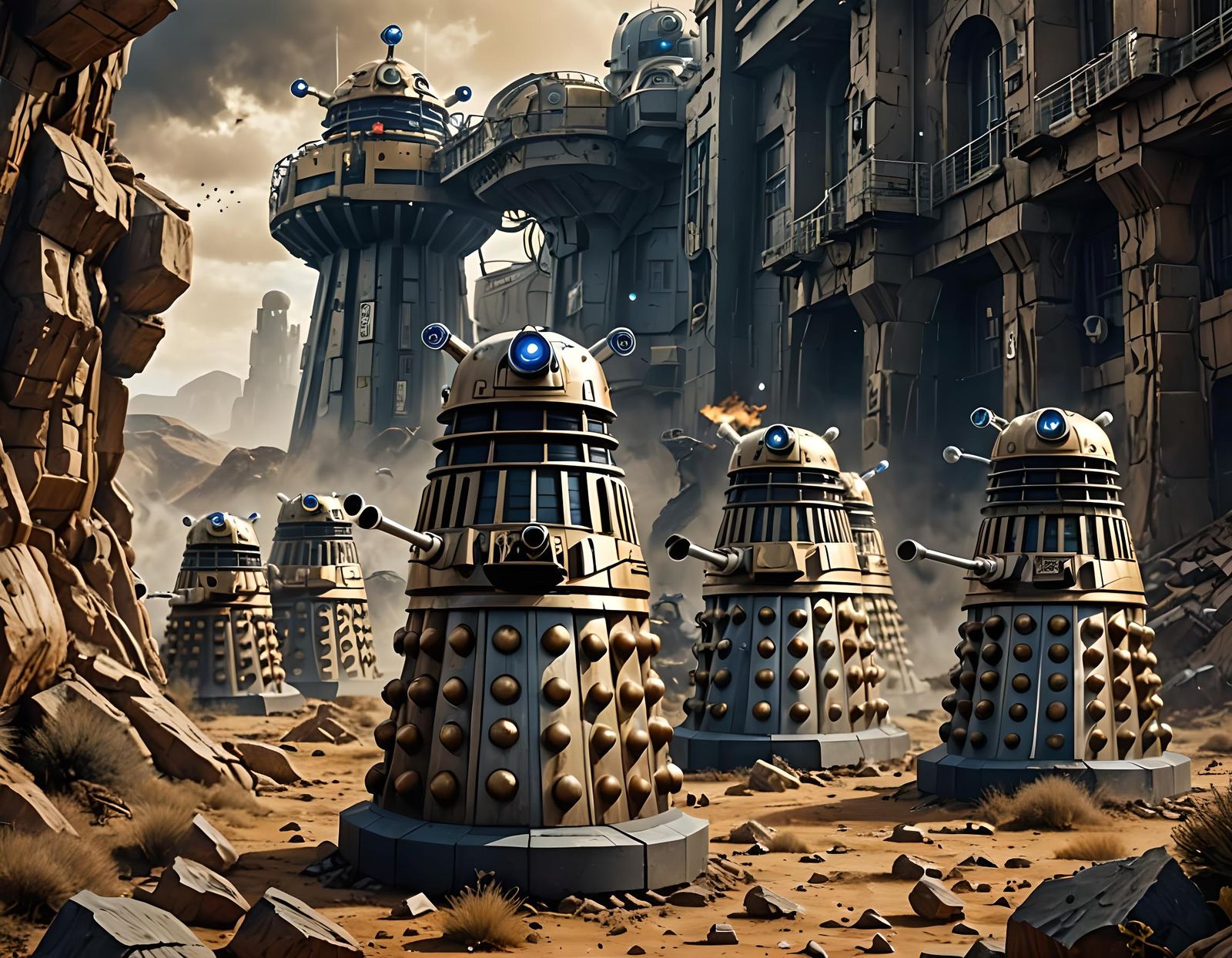 Daleks on Skaro: A Sci-Fi Fantasy Concept