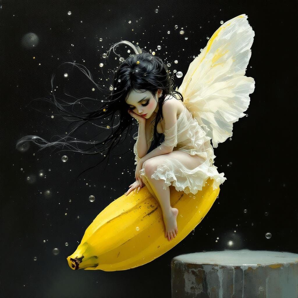 Ethereal Fairy Superhero with Jelly Powers as Acrylic Art