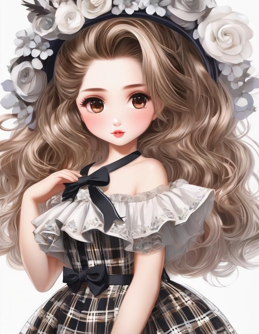 Expressive Constellation Hair Painting in Watercolor Style