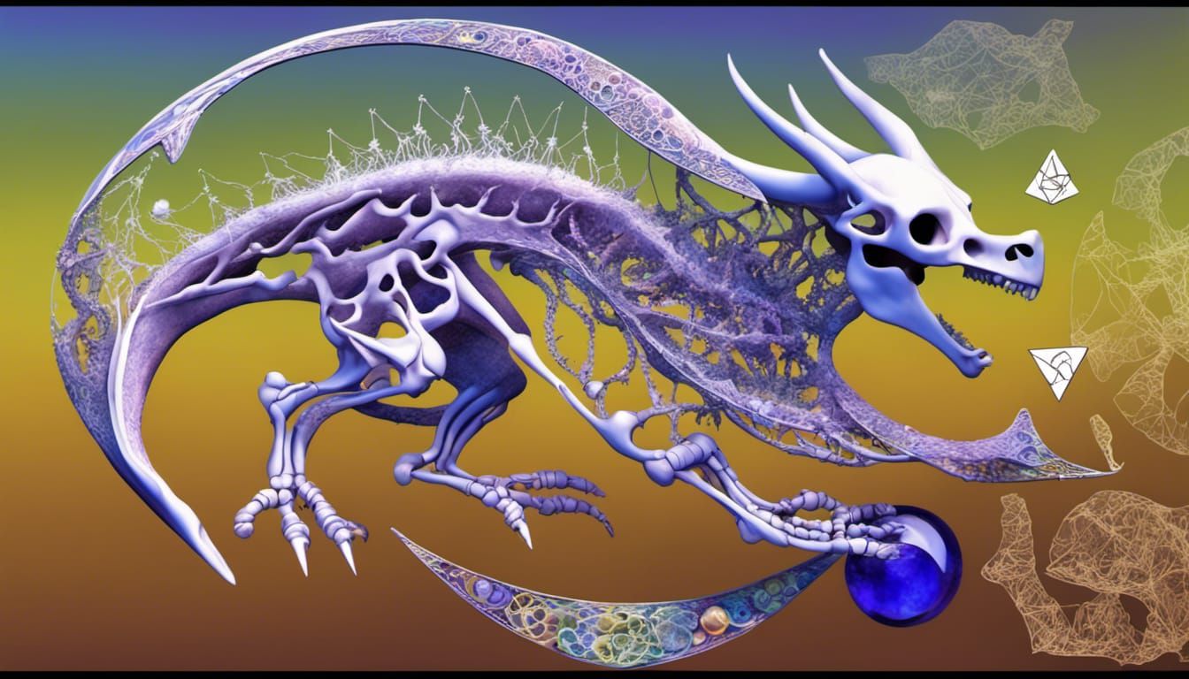 Harmonic Australian Dragon Fauna with Fractal Elements