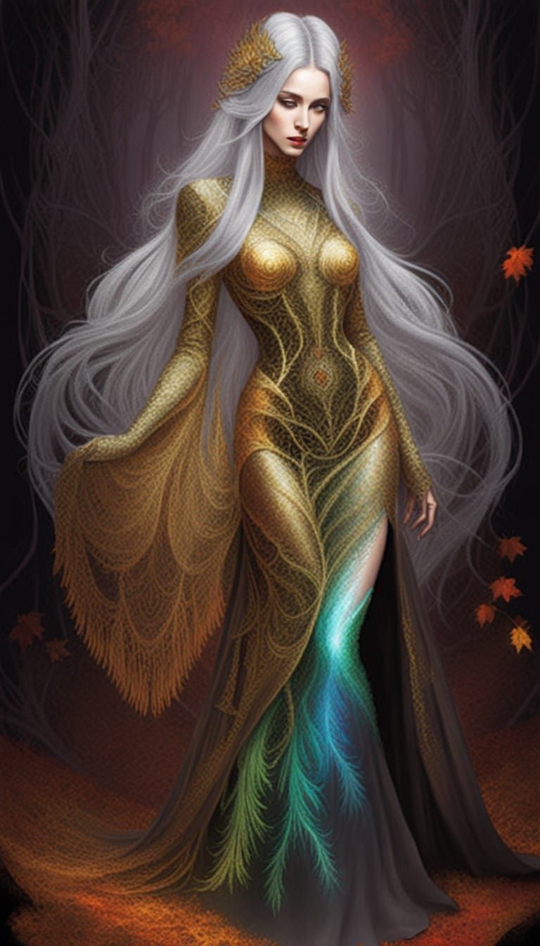 Ethereal Woman in Vibrant Double Exposure Landscape