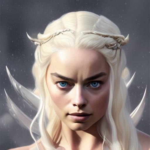 Daenerys Targaryen Portrait in Digital Art Style