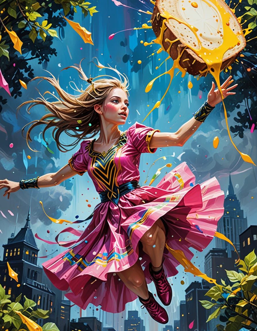 Wood Elves Chase Sandwich in Zero Gravity, Blooper Scene