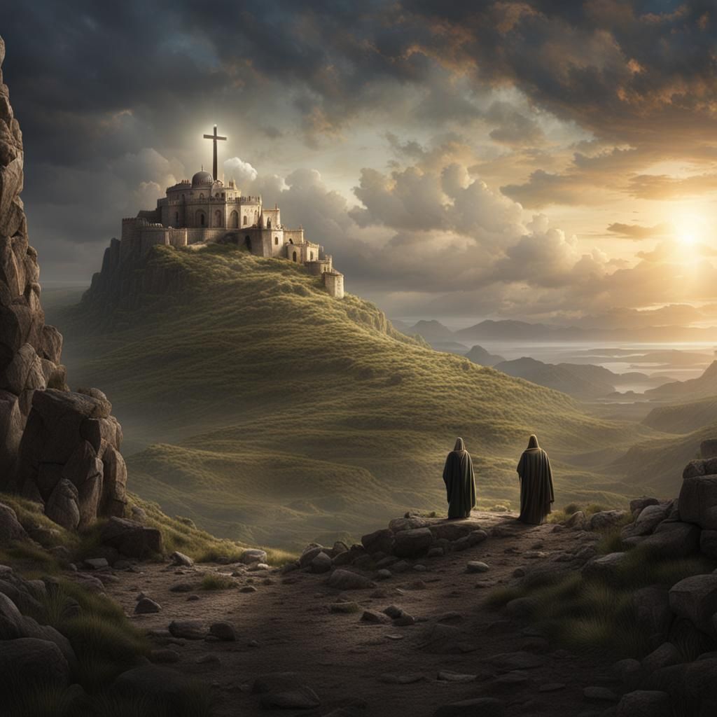 He Is Risen: Detailed Matte Painting