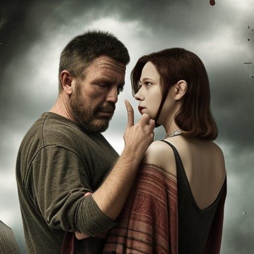 Heartbroken Man: A Dramatic Digital Matte Painting