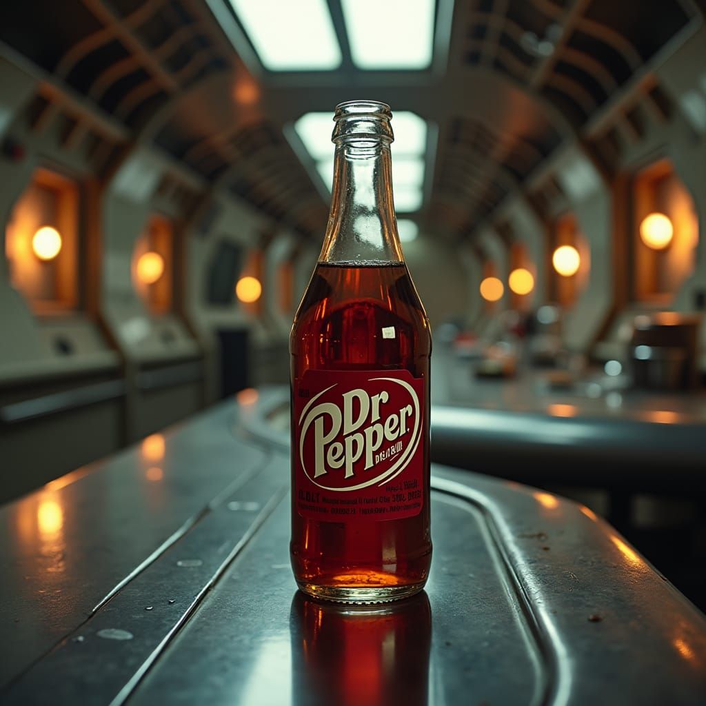 Retro Sci-Fi Dr. Pepper in 'Wrath of Khan' Style