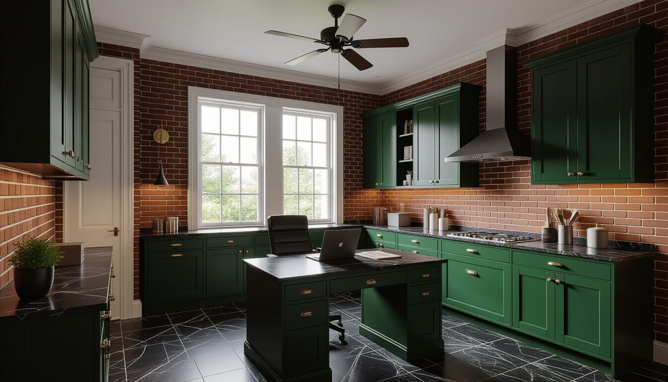 Victorian Working Room: Photorealistic Cinematic View