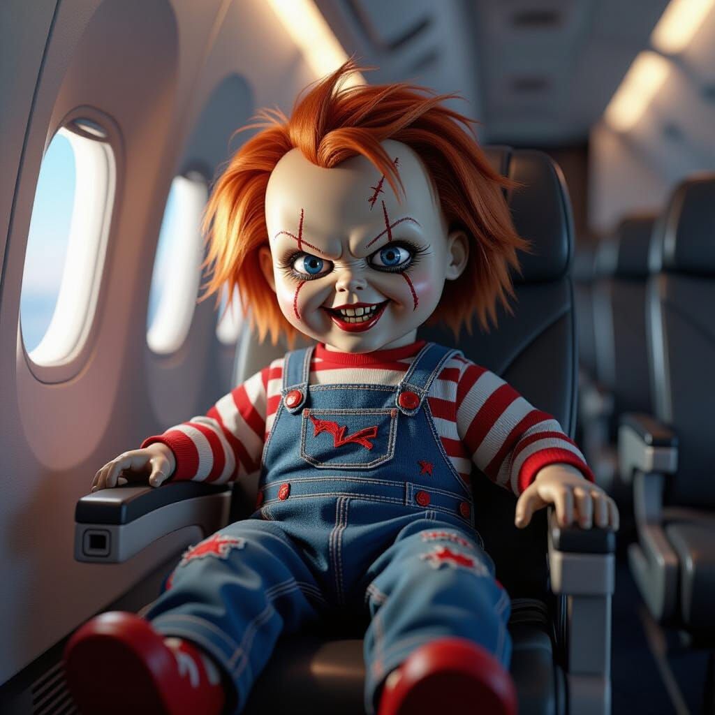 Chucky Grins Menacingly in Epic 3D Airplane Scene