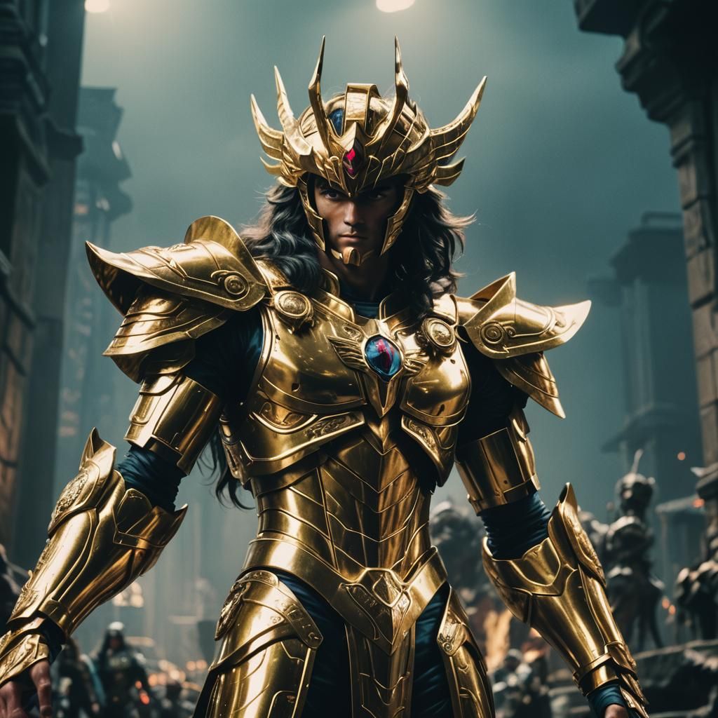 Saint Seiya's Radamanthys: A Cinematic Film Still