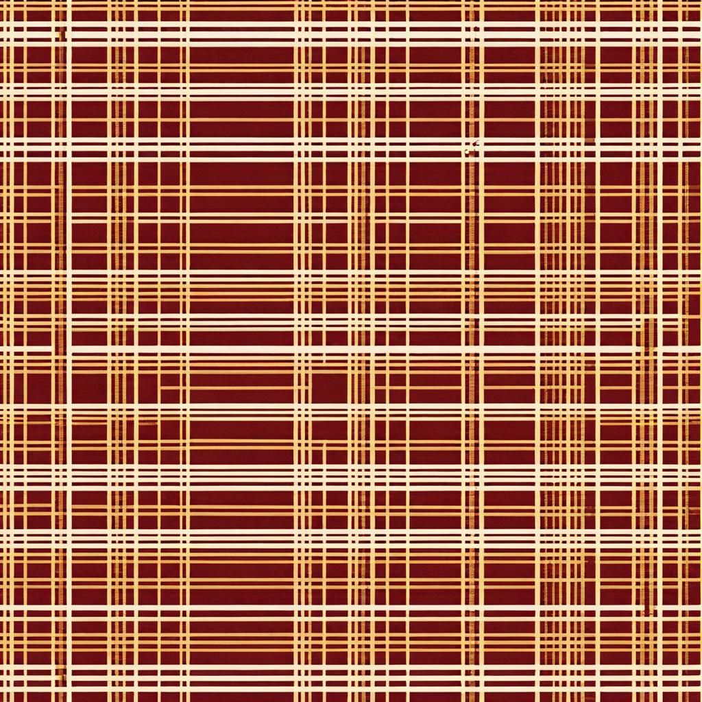 Famicom Console Inspired Plaid Pattern
