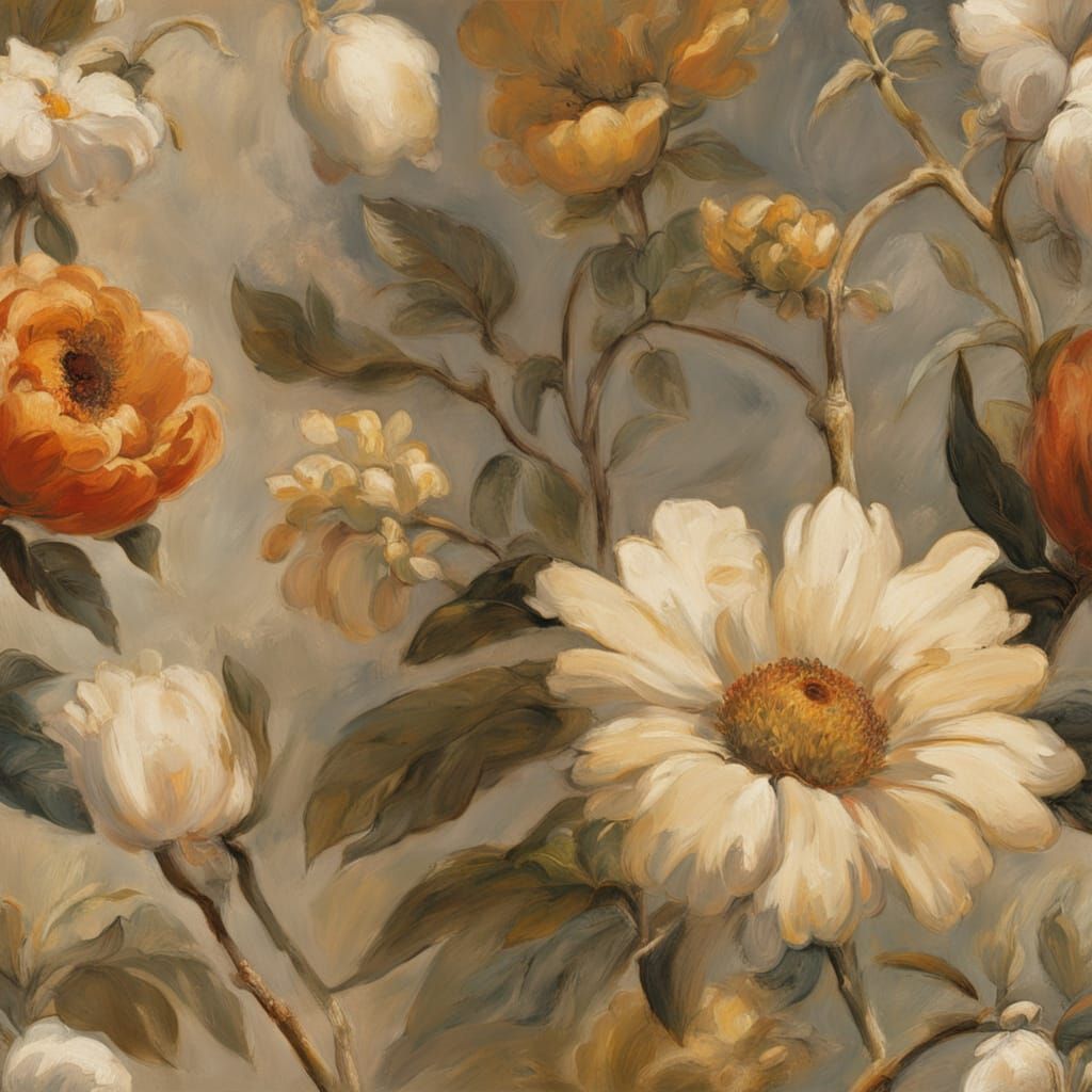 Baroque Peasant Woman Portrait in Rembrandt Style