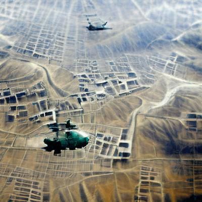 Abstract Desolate Landscape: AI-Generated Image