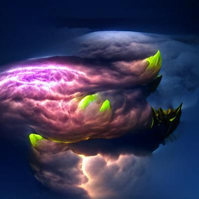 Luminous Supercell Storm: A Powerful Display of Nature