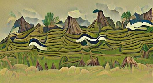 Abstract Landscape in Sumatraism Style