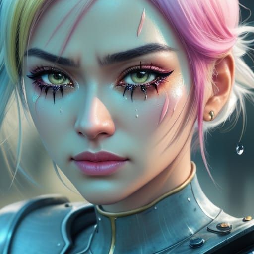 Cosplay Girl Crying: Emotional Anime Portrait