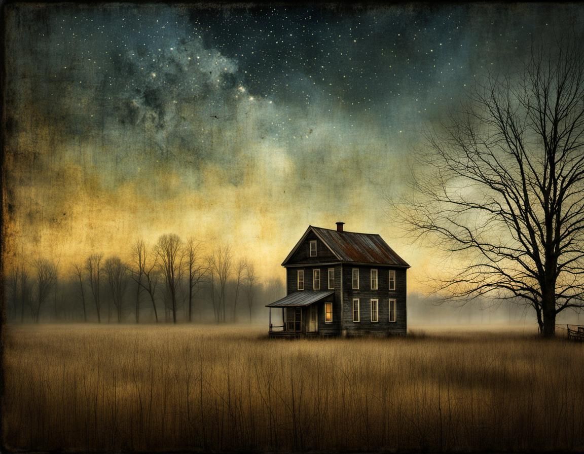 Abstract Night to Day Transition: Intricate Art