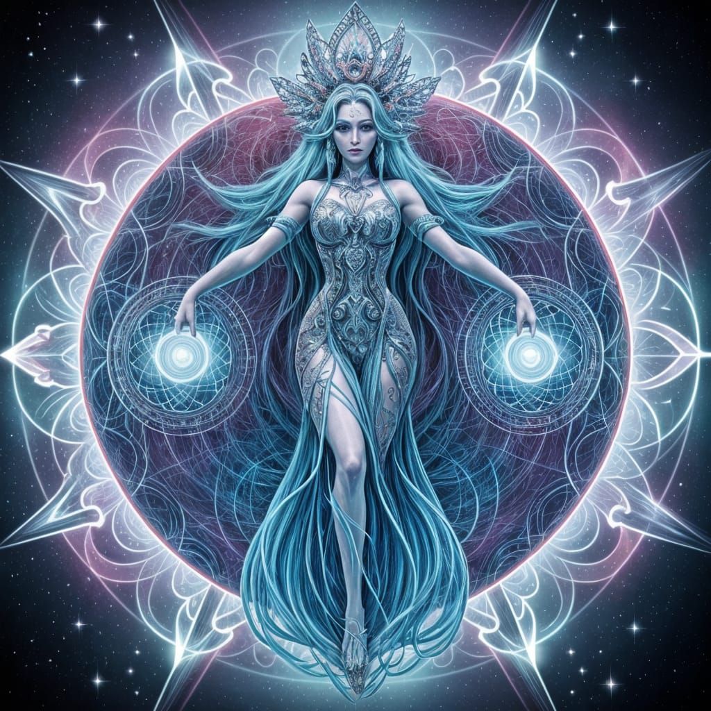 Enigmatic Goddess of Interdimensional Realms