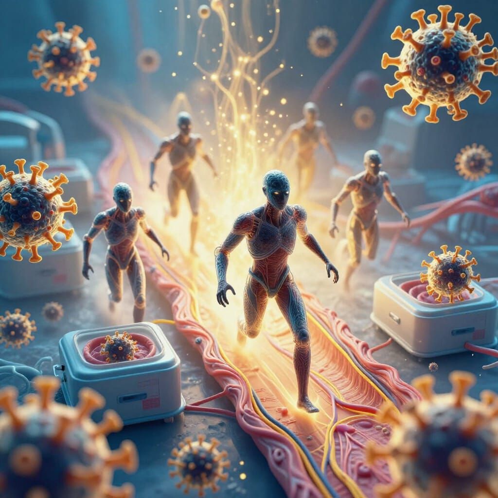 T-Cells Victorious Over Virus in Anatomical Battle