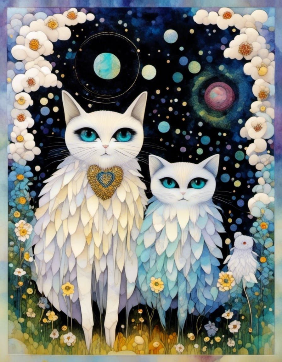 Cosmic Dreamscape in Ghibli-Kehoe Style