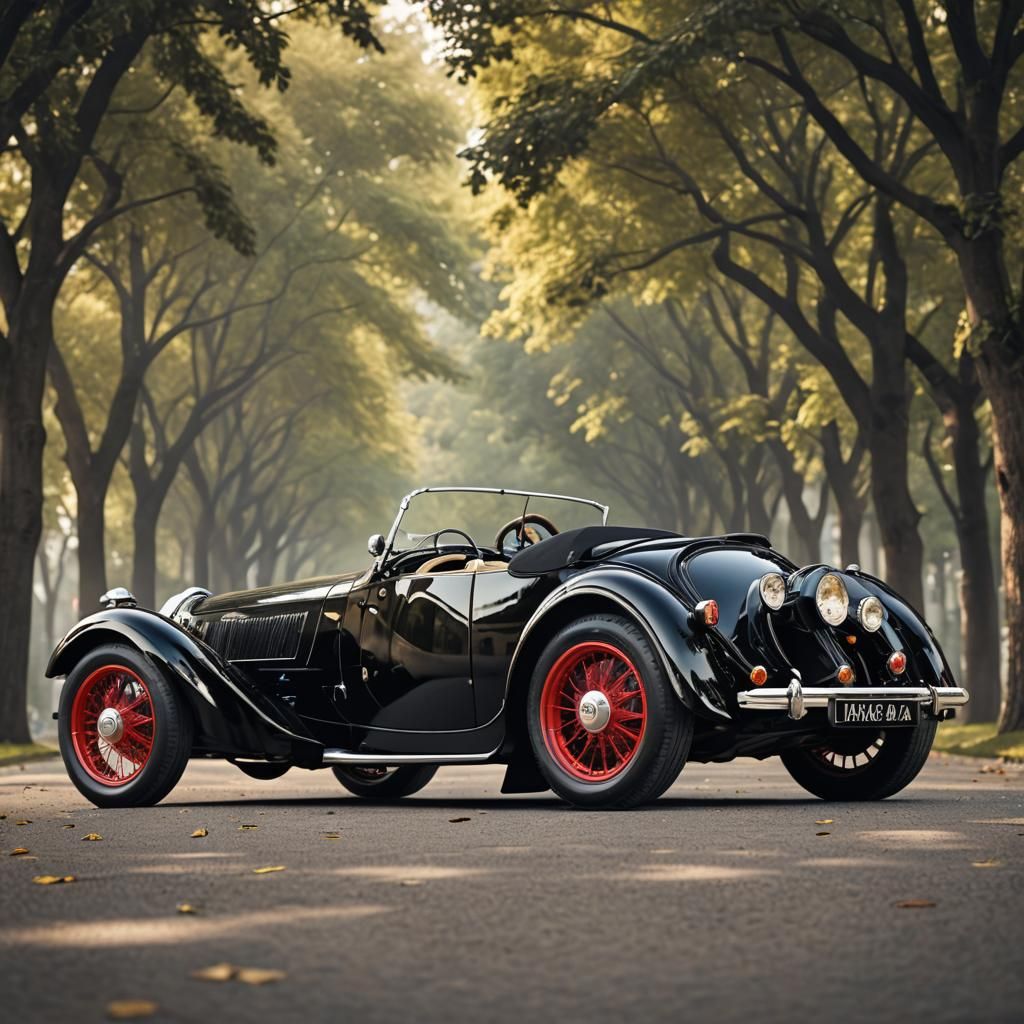 Bugatti Type 37A Hanni Roadster in 3D Render
