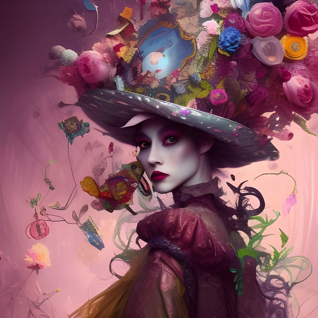 Alice in Wonderland Tea Party: Hyperdetailed Digital Art