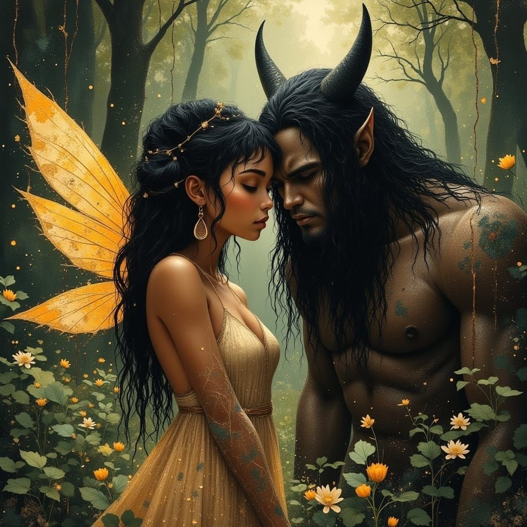 Black Fairy Falls for Ogre in Enchanted Woods