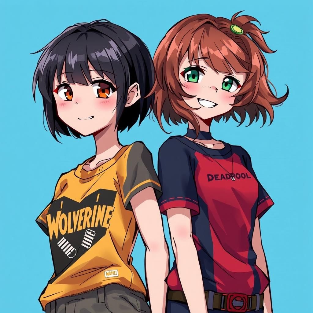 Best Friends Unite in Vibrant Anime Art