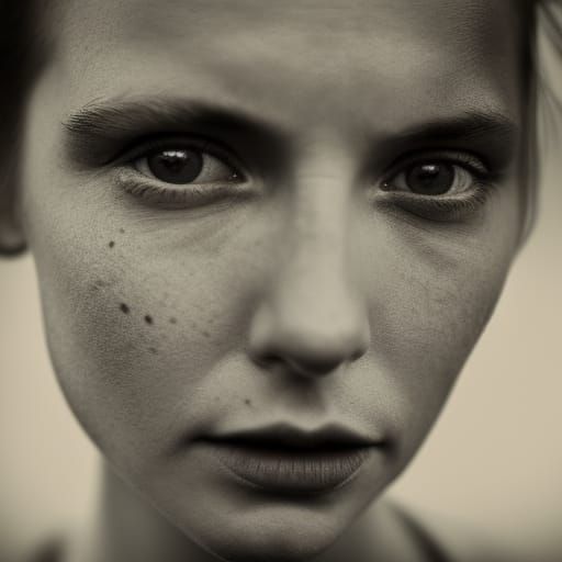 Giullietta Masina Portrait in Ambient Light