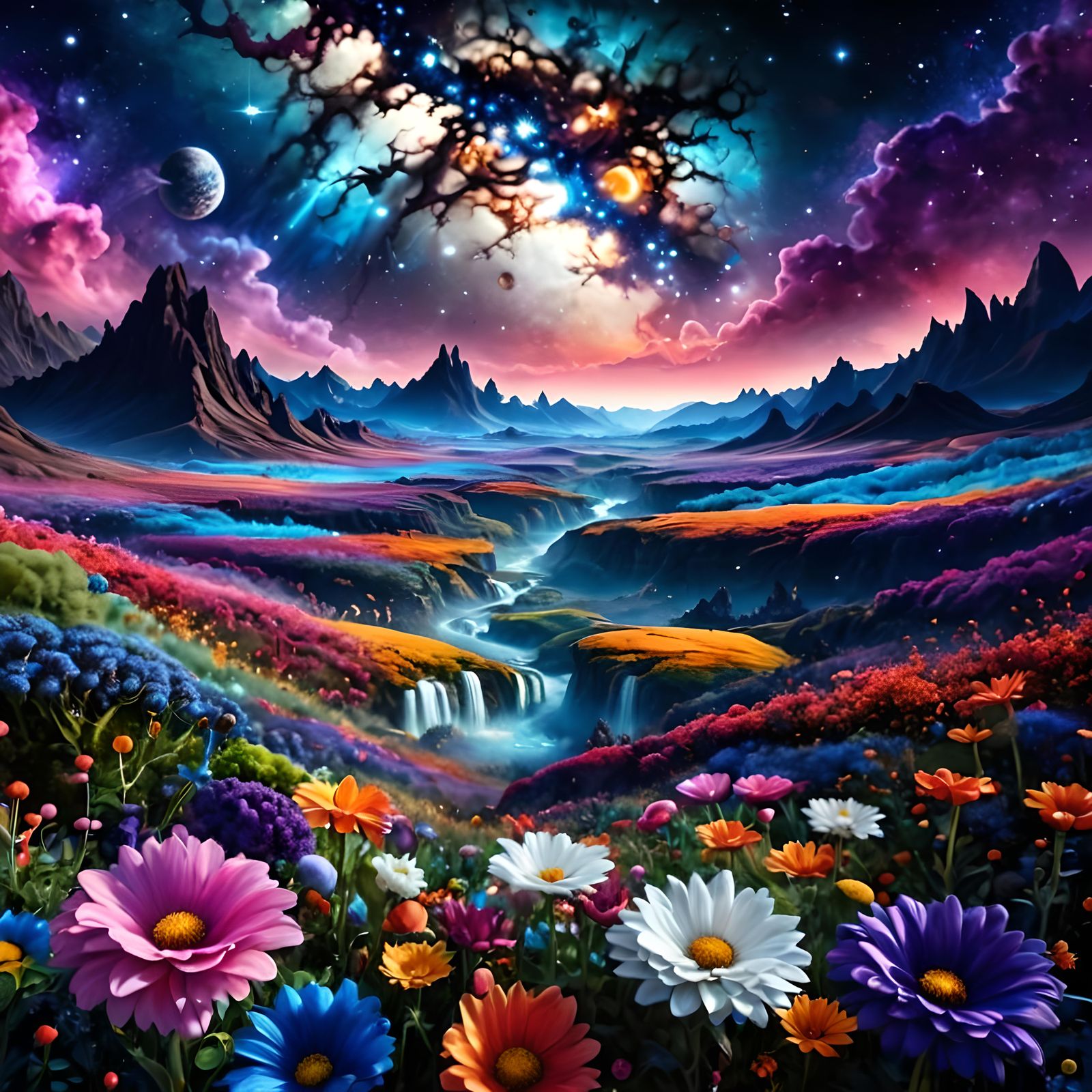 Alien Flower Field